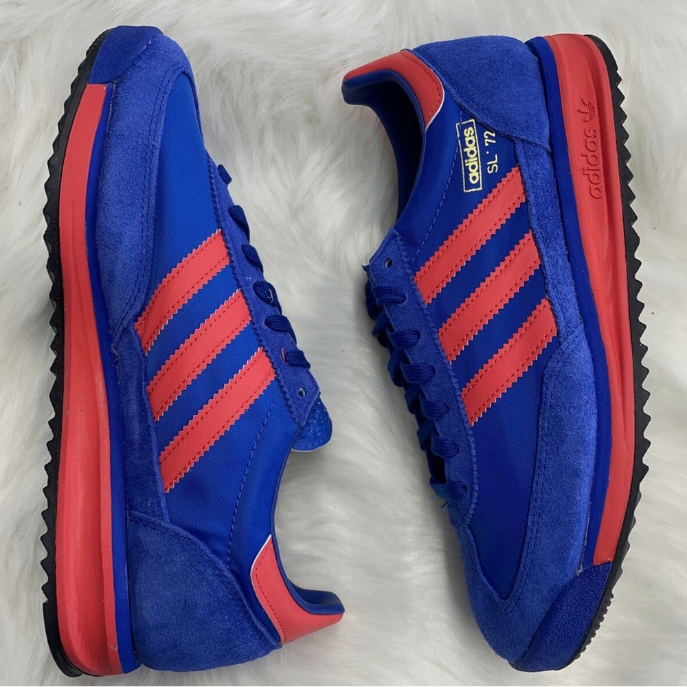Adidas Blue and Red Sneakers SL 72 RS Blue / Bright Red / Royal Blue